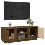 vidaXL Comodă TV, maro miere, 110x35x40,5 cm, lemn masiv de pin vidaXL Comodă TV, maro miere, 110x35x40,5 cm, lemn masiv de pin