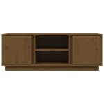 vidaXL Comodă TV, maro miere, 110x35x40,5 cm, lemn masiv de pin vidaXL Comodă TV, maro miere, 110x35x40,5 cm, lemn masiv de pin