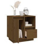 vidaXL Noptiere, 2 buc., maro miere, 50x34x50 cm, lemn masiv de pin vidaXL Noptiere, 2 buc., maro miere, 50x34x50 cm, lemn masiv de pin
