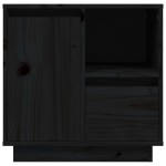 vidaXL Noptiere, 2 buc., negru, 50x34x50 cm, lemn masiv de pin