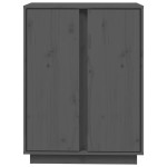 vidaXL Servantă, gri, 60x35x80 cm, lemn masiv de pin