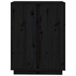 vidaXL Servantă, negru, 60x35x80 cm, lemn masiv de pin vidaXL Servantă, negru, 60x35x80 cm, lemn masiv de pin