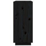 vidaXL Servantă, negru, 60x35x80 cm, lemn masiv de pin vidaXL Servantă, negru, 60x35x80 cm, lemn masiv de pin