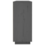 vidaXL Servantă, gri, 120x35x80 cm, lemn masiv de pin