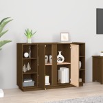 vidaXL Servantă, maro miere, 120x35x80 cm, lemn masiv de pin