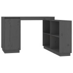 vidaXL Birou, gri, 110x50x75 cm, lemn masiv de pin