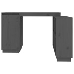 vidaXL Birou, gri, 110x50x75 cm, lemn masiv de pin