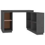 vidaXL Birou, gri, 110x50x75 cm, lemn masiv de pin