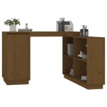 vidaXL Birou, maro miere, 110x50x75 cm, lemn masiv de pin