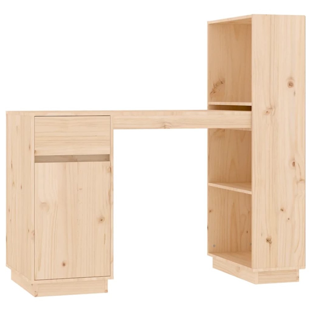 vidaXL Birou, 110x53x117 cm, lemn masiv de pin