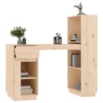 vidaXL Birou, 110x53x117 cm, lemn masiv de pin