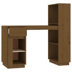 vidaXL Birou, maro miere, 110x53x117 cm, lemn masiv de pin