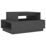 vidaXL Măsuță de cafea, gri, 80x55x40,5 cm, lemn masiv de pin vidaXL Măsuță de cafea, gri, 80x55x40,5 cm, lemn masiv de pin
