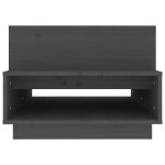 vidaXL Măsuță de cafea, gri, 80x55x40,5 cm, lemn masiv de pin vidaXL Măsuță de cafea, gri, 80x55x40,5 cm, lemn masiv de pin
