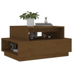 vidaXL Măsuță de cafea, maro miere, 80x55x40,5 cm, lemn masiv de pin