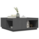 vidaXL Măsuță de cafea, gri, 100x101x40,5 cm, lemn masiv de pin