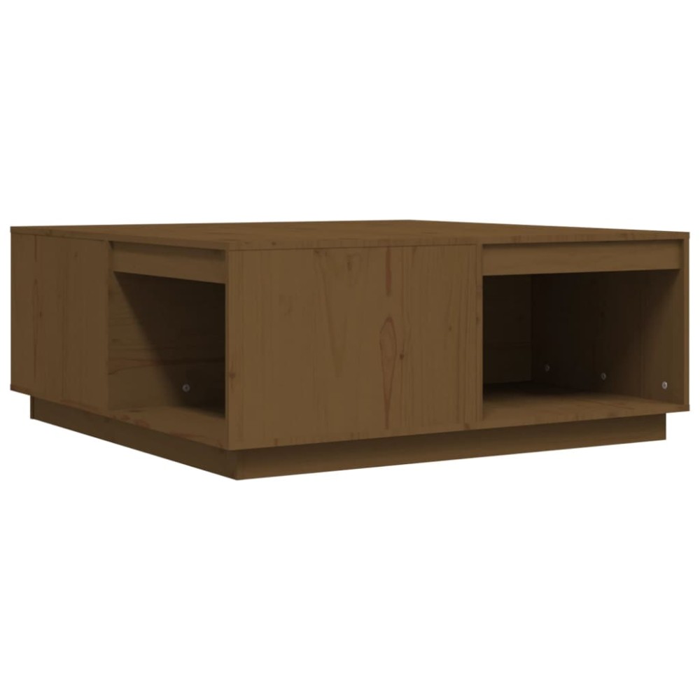 vidaXL Măsuță de cafea, maro miere, 100x101x40,5 cm, lemn masiv de pin