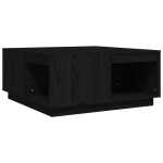 vidaXL Măsuță de cafea, negru, 80x81x36,5 cm, lemn masiv de pin vidaXL Măsuță de cafea, negru, 80x81x36,5 cm, lemn masiv de pin