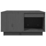 vidaXL Măsuță de cafea, gri, 60x61x32,5 cm, lemn masiv de pin vidaXL Măsuță de cafea, gri, 60x61x32,5 cm, lemn masiv de pin