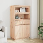 vidaXL Dulap înalt, 60x40x116,5 cm, lemn masiv de pin vidaXL Dulap înalt, 60x40x116,5 cm, lemn masiv de pin