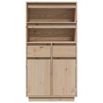 vidaXL Dulap înalt, 60x40x116,5 cm, lemn masiv de pin vidaXL Dulap înalt, 60x40x116,5 cm, lemn masiv de pin