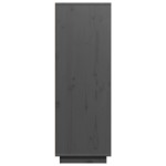 vidaXL Dulap înalt, gri, 60x40x116,5 cm, lemn masiv de pin