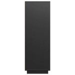 vidaXL Dulap înalt, negru, 60x40x116,5 cm, lemn masiv de pin