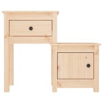 vidaXL Noptiere, 2 buc., 79,5x38x65,5 cm, lemn masiv de pin vidaXL Noptiere, 2 buc., 79,5x38x65,5 cm, lemn masiv de pin