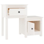vidaXL Noptiere, 2 buc., alb, 79,5x38x65,5 cm, lemn masiv de pin vidaXL Noptiere, 2 buc., alb, 79,5x38x65,5 cm, lemn masiv de pin