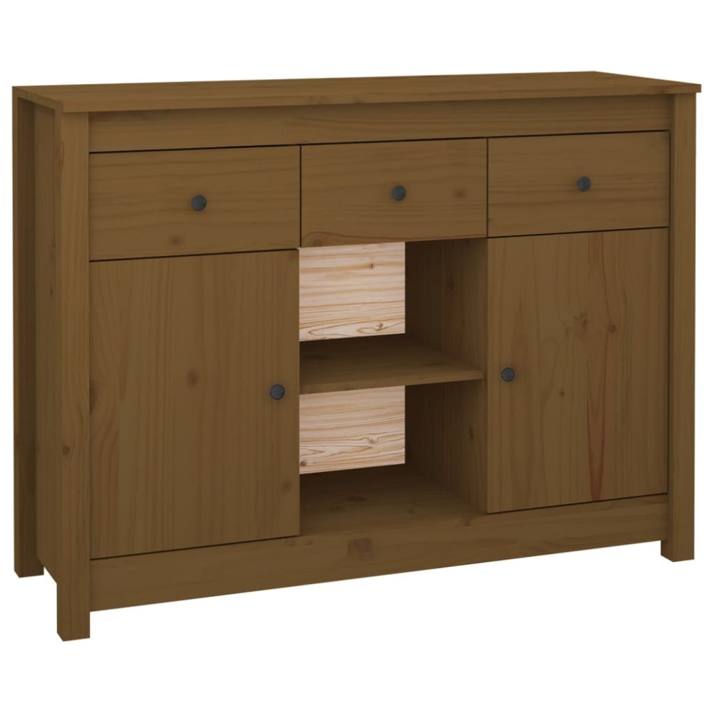 vidaXL Servantă, maro miere, 100x35x74,5 cm, lemn masiv de pin
