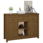 vidaXL Servantă, maro miere, 100x35x74,5 cm, lemn masiv de pin vidaXL Servantă, maro miere, 100x35x74,5 cm, lemn masiv de pin