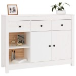 vidaXL Servantă, alb, 100x35x74 cm, lemn masiv de pin vidaXL Servantă, alb, 100x35x74 cm, lemn masiv de pin