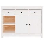 vidaXL Servantă, alb, 100x35x74 cm, lemn masiv de pin vidaXL Servantă, alb, 100x35x74 cm, lemn masiv de pin