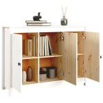 vidaXL Servantă, alb, 100x35x74 cm, lemn masiv de pin vidaXL Servantă, alb, 100x35x74 cm, lemn masiv de pin