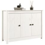 vidaXL Servantă, alb, 100x35x74 cm, lemn masiv de pin vidaXL Servantă, alb, 100x35x74 cm, lemn masiv de pin