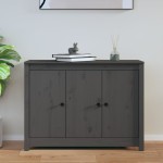 vidaXL Servantă, gri, 100x35x74 cm, lemn masiv de pin vidaXL Servantă, gri, 100x35x74 cm, lemn masiv de pin