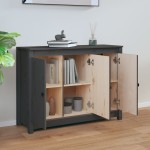 vidaXL Servantă, gri, 100x35x74 cm, lemn masiv de pin vidaXL Servantă, gri, 100x35x74 cm, lemn masiv de pin