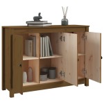 vidaXL Servantă, maro miere, 100x35x74 cm, lemn masiv de pin