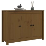vidaXL Servantă, maro miere, 100x35x74 cm, lemn masiv de pin
