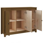 vidaXL Servantă, maro miere, 100x35x74 cm, lemn masiv de pin