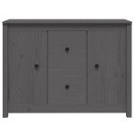 vidaXL Servantă, gri, 100x35x74 cm, lemn masiv de pin