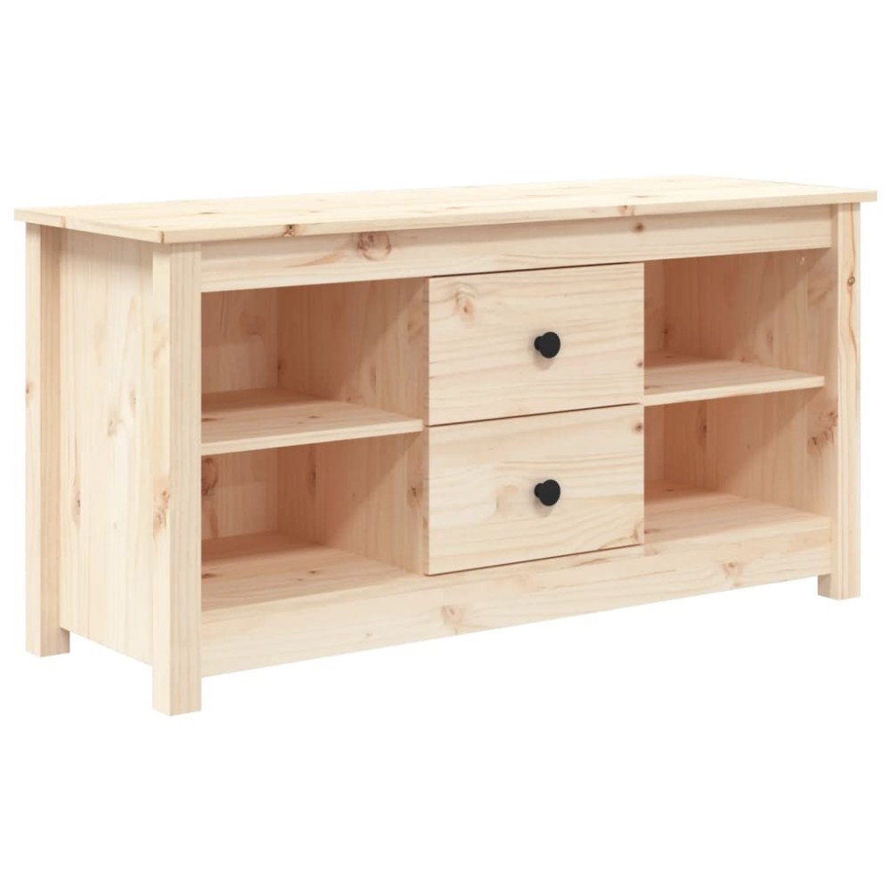 vidaXL Comodă TV, 103x36,5x52 cm, lemn masiv de pin