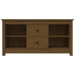 vidaXL Comodă TV, maro miere, 103x36,5x52 cm, lemn masiv de pin vidaXL Comodă TV, maro miere, 103x36,5x52 cm, lemn masiv de pin