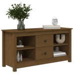 vidaXL Comodă TV, maro miere, 103x36,5x52 cm, lemn masiv de pin vidaXL Comodă TV, maro miere, 103x36,5x52 cm, lemn masiv de pin