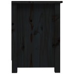 vidaXL Comodă TV, negru, 103x36,5x52 cm, lemn masiv de pin