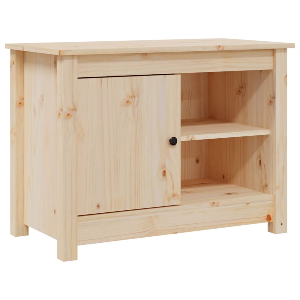 vidaXL Comodă TV, 70x36,5x52 cm, lemn masiv de pin