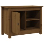 vidaXL Comodă TV, maro miere, 70x36,5x52 cm, lemn masiv de pin vidaXL Comodă TV, maro miere, 70x36,5x52 cm, lemn masiv de pin