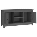 vidaXL Comodă TV, gri, 103x36,5x52 cm, lemn masiv de pin vidaXL Comodă TV, gri, 103x36,5x52 cm, lemn masiv de pin