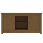 vidaXL Comodă TV, maro miere, 103x36,5x52 cm, lemn masiv de pin vidaXL Comodă TV, maro miere, 103x36,5x52 cm, lemn masiv de pin