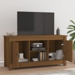 vidaXL Comodă TV, maro miere, 103x36,5x52 cm, lemn masiv de pin vidaXL Comodă TV, maro miere, 103x36,5x52 cm, lemn masiv de pin